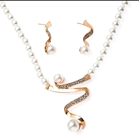 ⚡⚪2-Pc.⚪Zig⚡Zag⚪Pearl⚪Set⚪⚡ - Picture 4 of 6